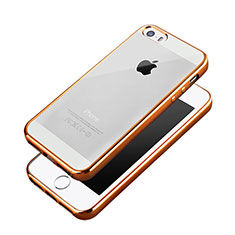 Coque Contour Luxe Aluminum Metal pour Apple iPhone 5 Orange