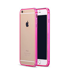 Coque Contour Luxe Aluminum Metal pour Apple iPhone 6 Plus Rose Rouge