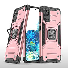 Coque Contour Silicone et Plastique Housse Etui Mat avec Magnetique Support Bague Anneau MQ1 pour Samsung Galaxy S20 Plus 5G Or Rose