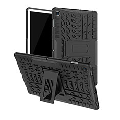 Coque Contour Silicone et Plastique Housse Etui Mat avec Support A01 pour Samsung Galaxy Tab S5e 4G 10.5 SM-T725 Noir