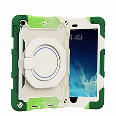 Coque Contour Silicone et Plastique Housse Etui Mat avec Support L02 pour Apple iPad Mini 5 (2019) Vert