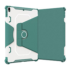 Coque Contour Silicone et Plastique Housse Etui Mat avec Support L05 pour Apple iPad Air 3 Vert