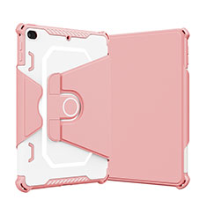 Coque Contour Silicone et Plastique Housse Etui Mat avec Support L05 pour Apple iPad Mini 5 (2019) Rose