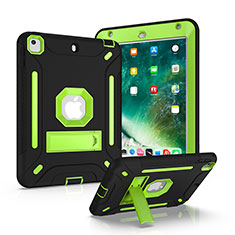 Coque Contour Silicone et Plastique Housse Etui Mat avec Support YJ1 pour Apple iPad Mini 4 Vert