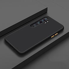 Coque Contour Silicone et Plastique Housse Etui Mat D01 pour Xiaomi Mi Note 10 Noir