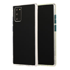 Coque Contour Silicone et Plastique Housse Etui Mat N02 pour Samsung Galaxy Note 20 5G Noir