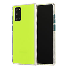 Coque Contour Silicone et Plastique Housse Etui Mat N02 pour Samsung Galaxy Note 20 5G Pastel Vert