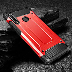 Coque Contour Silicone et Plastique Housse Etui Mat pour Huawei P30 Lite New Edition Rouge