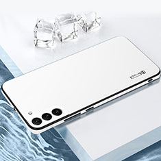 Coque Contour Silicone et Plastique Housse Etui Mat pour Samsung Galaxy S21 5G Blanc