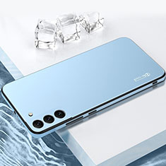 Coque Contour Silicone et Plastique Housse Etui Mat pour Samsung Galaxy S21 5G Bleu
