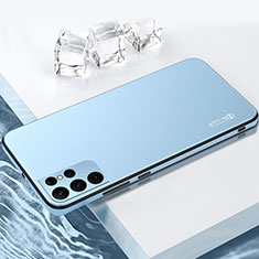 Coque Contour Silicone et Plastique Housse Etui Mat pour Samsung Galaxy S21 Ultra 5G Bleu