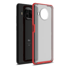 Coque Contour Silicone et Plastique Housse Etui Mat pour Xiaomi Mi 10T Lite 5G Rouge