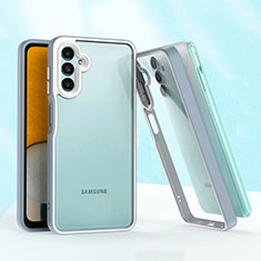 Coque Contour Silicone et Plastique Housse Etui Mat QW1 pour Samsung Galaxy A04s Gris Lavende