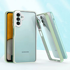 Coque Contour Silicone et Plastique Housse Etui Mat QW1 pour Samsung Galaxy A04s Pastel Vert