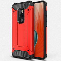 Coque Contour Silicone et Plastique Housse Etui Mat R01 pour Huawei Mate 20 X 5G Rouge