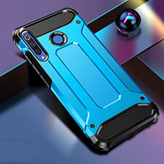 Coque Contour Silicone et Plastique Housse Etui Mat R01 pour Huawei P30 Lite Bleu Ciel