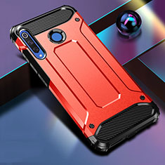 Coque Contour Silicone et Plastique Housse Etui Mat R01 pour Huawei P30 Lite New Edition Rouge