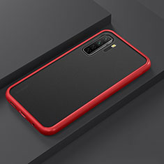 Coque Contour Silicone et Plastique Housse Etui Mat R01 pour Huawei P40 Lite 5G Rouge