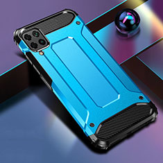 Coque Contour Silicone et Plastique Housse Etui Mat R01 pour Huawei P40 Lite Bleu Ciel