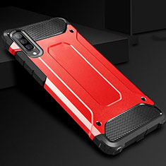 Coque Contour Silicone et Plastique Housse Etui Mat R01 pour Samsung Galaxy A70 Rouge