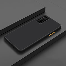 Coque Contour Silicone et Plastique Housse Etui Mat R02 pour Huawei Honor V30 5G Noir