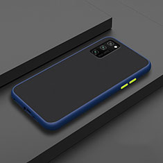Coque Contour Silicone et Plastique Housse Etui Mat R02 pour Huawei Honor View 30 Pro 5G Bleu