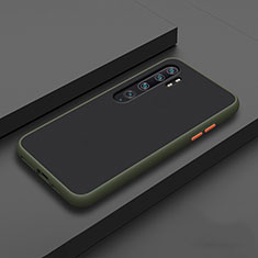 Coque Contour Silicone et Plastique Housse Etui Mat R02 pour Xiaomi Mi Note 10 Pro Vert