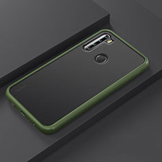 Coque Contour Silicone et Plastique Housse Etui Mat R03 pour Xiaomi Redmi Note 8 Vert
