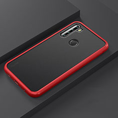 Coque Contour Silicone et Plastique Housse Etui Mat R03 pour Xiaomi Redmi Note 8T Rouge