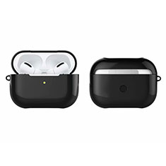 Coque Contour Silicone et Plastique Housse Etui Mat U01 pour Apple AirPods Pro Noir