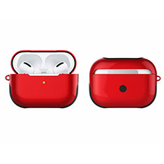 Coque Contour Silicone et Plastique Housse Etui Mat U01 pour Apple AirPods Pro Rouge