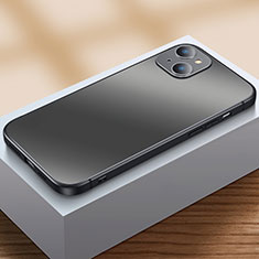 Coque Contour Silicone et Plastique Housse Etui Mat U01 pour Apple iPhone 15 Plus Noir