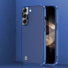 Coque Contour Silicone et Plastique Housse Etui Mat U01 pour Samsung Galaxy S24 5G Bleu