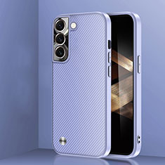 Coque Contour Silicone et Plastique Housse Etui Mat U01 pour Samsung Galaxy S24 5G Violet