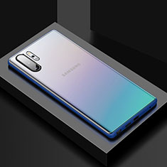Coque Contour Silicone et Plastique Housse Etui Mat U02 pour Samsung Galaxy Note 10 Plus 5G Bleu