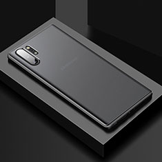 Coque Contour Silicone et Plastique Housse Etui Mat U02 pour Samsung Galaxy Note 10 Plus 5G Noir