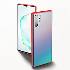 Coque Contour Silicone et Plastique Housse Etui Mat U02 pour Samsung Galaxy Note 10 Plus 5G Rouge