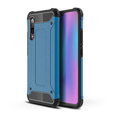 Coque Contour Silicone et Plastique Housse Etui Mat WL1 pour Samsung Galaxy A90 5G Bleu