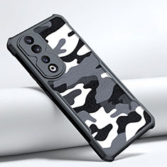 Coque Contour Silicone et Plastique Housse Etui Mat XD1 pour Huawei Honor 90 Pro 5G Noir