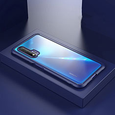 Coque Contour Silicone et Plastique Housse Etui Mat Z01 pour Huawei Nova 6 Bleu