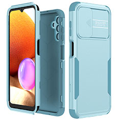 Coque Contour Silicone et Plastique Housse Etui Protection Integrale 360 Degres MQ1 pour Samsung Galaxy A13 5G Bleu Clair