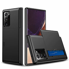 Coque Contour Silicone et Plastique Housse Etui Protection Integrale 360 Degres N01 pour Samsung Galaxy Note 20 Ultra 5G Noir