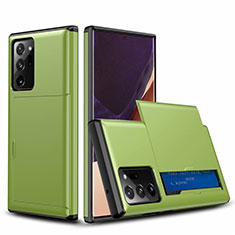 Coque Contour Silicone et Plastique Housse Etui Protection Integrale 360 Degres N01 pour Samsung Galaxy Note 20 Ultra 5G Vert