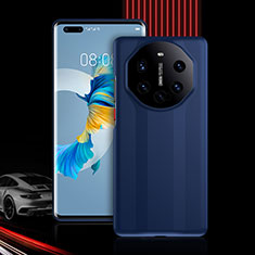 Coque Contour Silicone et Plastique Housse Etui Protection Integrale 360 Degres R01 pour Huawei Mate 40E Pro 4G Bleu