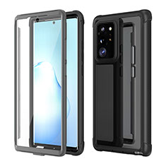 Coque Contour Silicone et Plastique Housse Etui Protection Integrale 360 Degres U01 pour Samsung Galaxy Note 20 Ultra 5G Noir