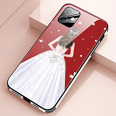 Coque Contour Silicone et Vitre Dos de Fille Miroir Etui Housse pour Apple iPhone 12 Blanc