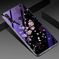 Coque Contour Silicone et Vitre Fleurs Miroir Etui Housse pour Huawei P20 Lite (2019) Mixte