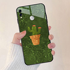 Coque Contour Silicone et Vitre Fleurs Miroir pour Huawei Honor V10 Lite Vert