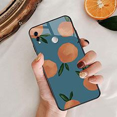 Coque Contour Silicone et Vitre Fruit Miroir pour Huawei Honor 8X Bleu