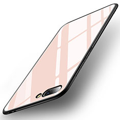 Coque Contour Silicone et Vitre Miroir Housse Etui pour Huawei Honor 10 Rose